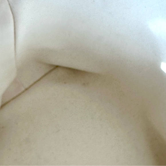 CELINE Horizontal Cabas Tote Hand Bag, Canvas Calf Skin, White, DISCONTINUED - Picture 7 of 16